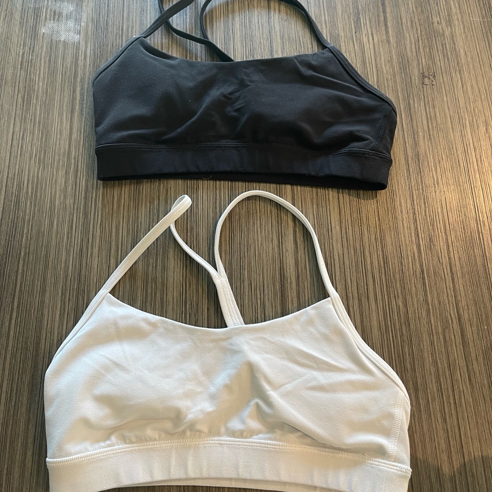 Lululemon spots bra set in black and white size 6